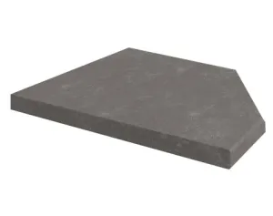 Kuchynská pracovná doska pre pravý regál 30 cm, tmavo šedý kameň%