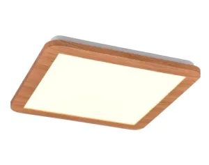 Stropné LED osvetlenie Camillus 30x30 cm, imitácia dreva%