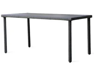 Obdĺžnikový záhradný stôl Alford 150x90 cm, černý%