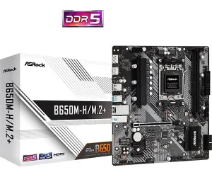 ASRock MB Sc AM5 B650M-H/M.2+, AMD B650, 2xDDR5, 1xDP, 1xHDMI, mATX