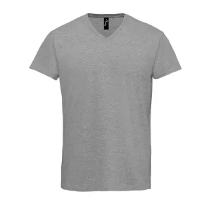 Pánske bavlnené tričko do V #1264096