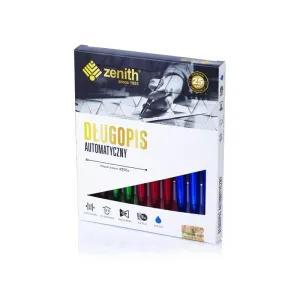 ASTRA - ZENITH Transparent, Guľôčkové pero 0,8mm, modré, ergonomické, 4051000, Mix produktov