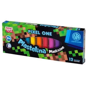 ASTRA - Školská plastelína 12 farieb MINECRAFT Pixel One, 303221005