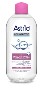 Astrid Aqua Biotic 3in1 Micellar Water Dry/Sensitive Skin 400 ml micelárna voda pre ženy na zmiešanú pleť; na citlivú a podráždenú pleť