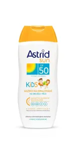Astrid Sun Kids Face and Body Lotion SPF50 200 ml opaľovací prípravok na telo pre deti na citlivú a podráždenú pleť