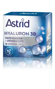 Astrid Hyaluron 3D Antiwrinkle & Firming Day Cream SPF10 50 ml denný pleťový krém na veľmi suchú pleť; proti vráskam; spevnenie a lifting pleti