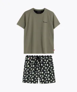 Men's Atlantic Blazy Tom Pajamas - Khaki/Black #9264703