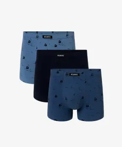 Man Boxers ATLANTIC 3Pack - blue/navy/dark blue #4485036