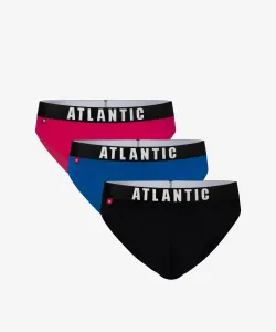 3-PACK Men's briefs ATLANTIC Sport - pink, blue, navy #2788657