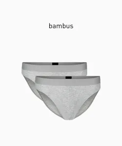 Men's Bamboo Briefs ATLANTIC 2Pack - gray