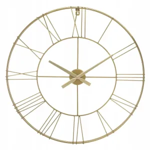 Nástenné kovové hodiny Atmosphera Vintage 977B, 70 cm, zlaté #3445657
