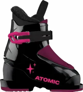 Atomic Hawx Kids 1 Black/Violet/Pink 17 Zjazdové lyžiarky