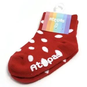 ATTIPAS - Ponožky Polka Dot AD06 Red veľ.19