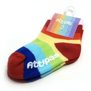 ATTIPAS - Ponožky Socks Rainbow AR03 White veľ.19