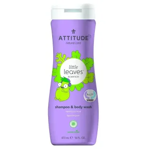 ATTITUDE Detské telové mydlo a šampón (2 v 1) Little leaves s vôňou vanilky a hrušky 473 ml