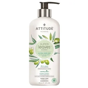 Attitude Prírodné mydlo na ruky Super Leaves s detoxikačným účinkom - olivové listy 473 ml