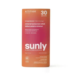 100% minerálna ochranná tyčinka na celé telo ATTITUDE (SPF 30) s vôňou Orange Blossom 60g