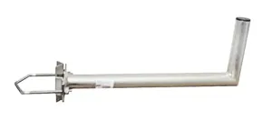 Anténní držák 50cm na stožár s vinklem, rozteč třmenu 100mm, trubka 42/2mm, výška 16cm  žár