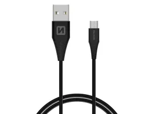 Kabel SWISSTEN 71504303 USB/Micro USB 1,5m Black (delší konektor 9mm) - rozbaleno - natržený obal