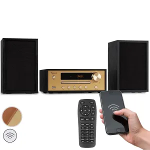 Auna Berklee, HiFi stereo systém, Bluetooth, stereo reproduktory, UWK, MP3, USB, Line-In #1427518