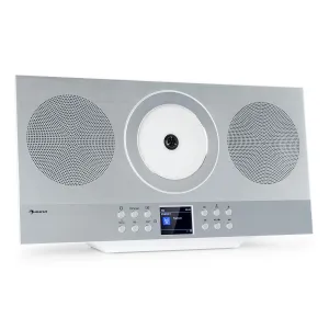 Auna Silver Star Swing, vertikálny stereo systém, CD-HiFi-prijímač, zosilňovač, internetové/DAB+/FM rádio, CD prehrávač, WiFi #1426076
