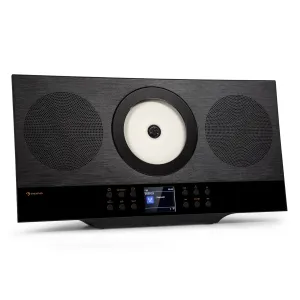 Auna Silver Star Swing, vertikálny stereo systém, CD-HiFi-prijímač, zosilňovač, internetové/DAB+/FM rádio, CD prehrávač, WiFi #1426077