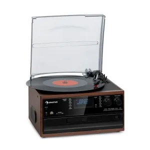 Auna Oakland DAB, retro stereo systém, DAB+/FM, BT funkcia, vinyl, CD, kazetový prehárvač #1425854