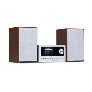 Auna Connect System Stereo, 40 W max., Internetové/DAB+/ FM rádio, CD prehrávač #1427150