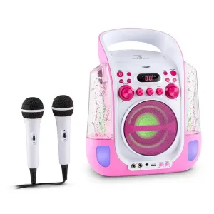 Auna Kara Liquida, karaoke systém, CD, USB , MP3, fontána, LED, 2 x mikrofón, prenosný #1422266