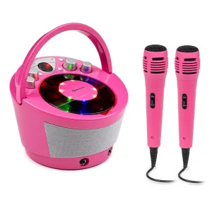 Auna SingSing BT, karaoke systém, 2 x mikrofón, CD prehrávač, BT, LED svetelný efekt, prenosný #1424900