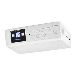 Auna KR-190, biele, internetové kuchynské rádio, zabudovateľné, WiFi, riadenie cez aplikáciu, 3,2