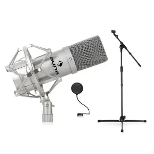Auna Mikrofónový set, stojan, mikrofón a pop filter #1427947