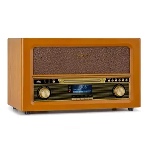 Auna Belle Epoque 1906 DAB, retro stereo systém, rádio, DAB rádio, UKW rádio, prehrávanie MP3, BT #1427256