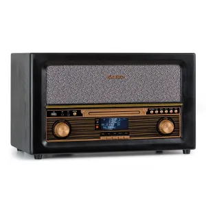 Auna Belle Epoque 1906 DAB, retro stereo systém, rádio, DAB rádio, UKW rádio, prehrávanie MP3, BT #1427257