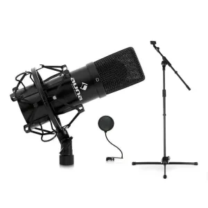 Auna Mikrofónový set, stojan, mikrofón a pop filter #1427948