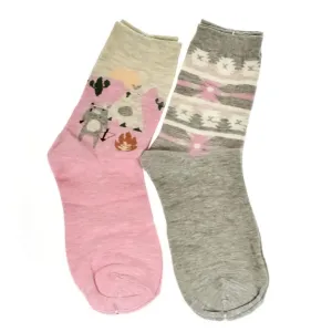 Balenie dámskych ružovo-sivých ponožiek OLA