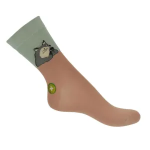 Béžovo-zelené ponožky FOX