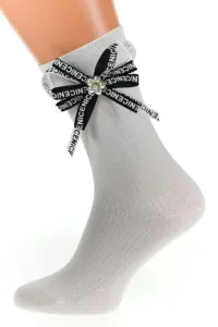 Biele ponožky BOWY