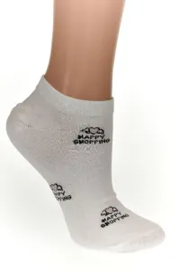 Biele ponožky SHOPPING