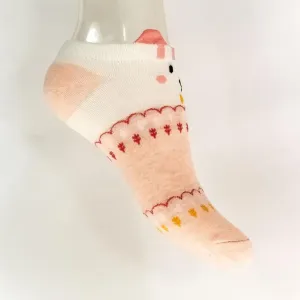 Bielo-oranžové ponožky LILY