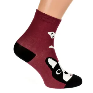 Bordové ponožky BRIAN #7993319