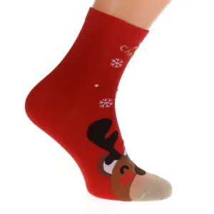 Červené ponožky VIANKY #7932149
