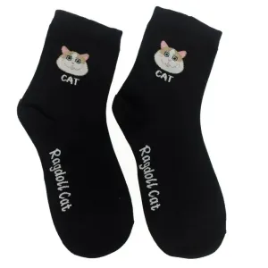 Čierne ponožky YERO CAT