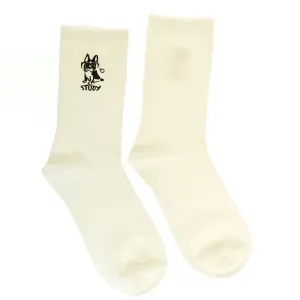 Dámske biele ponožky STUDY #1790292