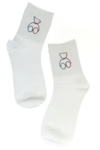 Dámske biele ponožky VERČA #1790269