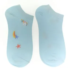 Dámske modré ponožky UNICORN
