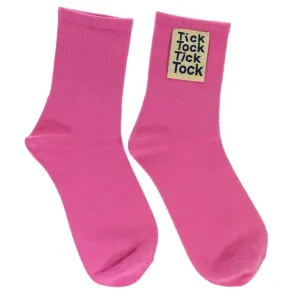 Dámske ružové ponožky TICK/TOCK