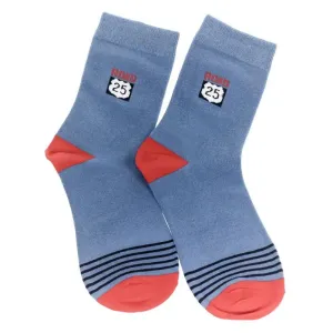 Dámske svetlo-modré ponožky MATA