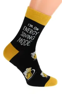 Pánske čierno-žlté ponožky NICO #1786043