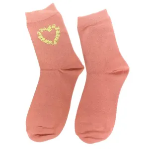 Ružové ponožky HEART
